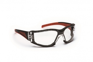 Schutzbrille 622, schwarz/rot
